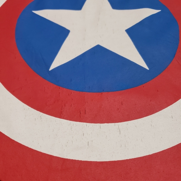 MARVEL Captain America Mens Small Black Tee Shirt - Picture 4 of 6